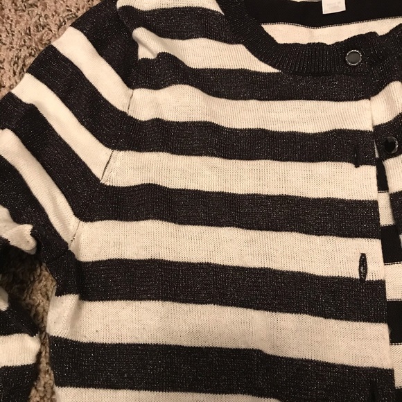 3/$30 Sale New York & Company Black&White Cardigan - Picture 5 of 6